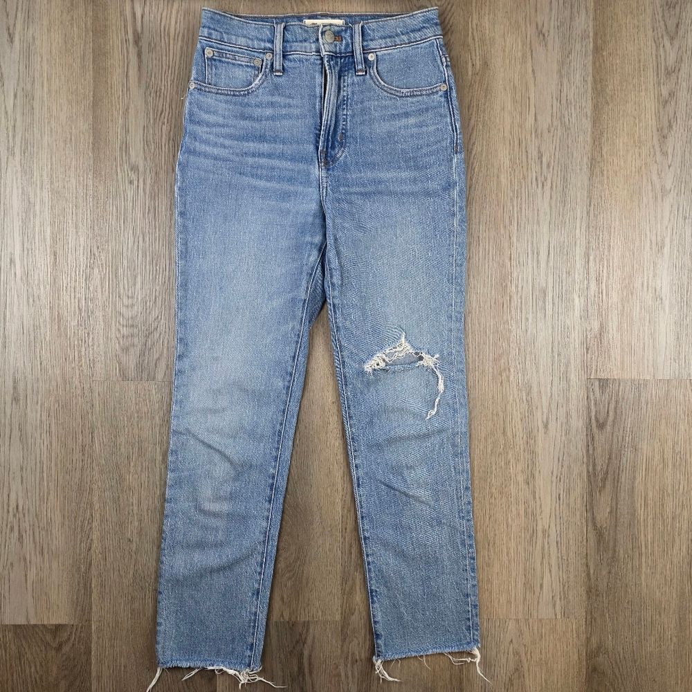 Madewell The Perfect Vintage High-Rise Distressed Jeans Size 25